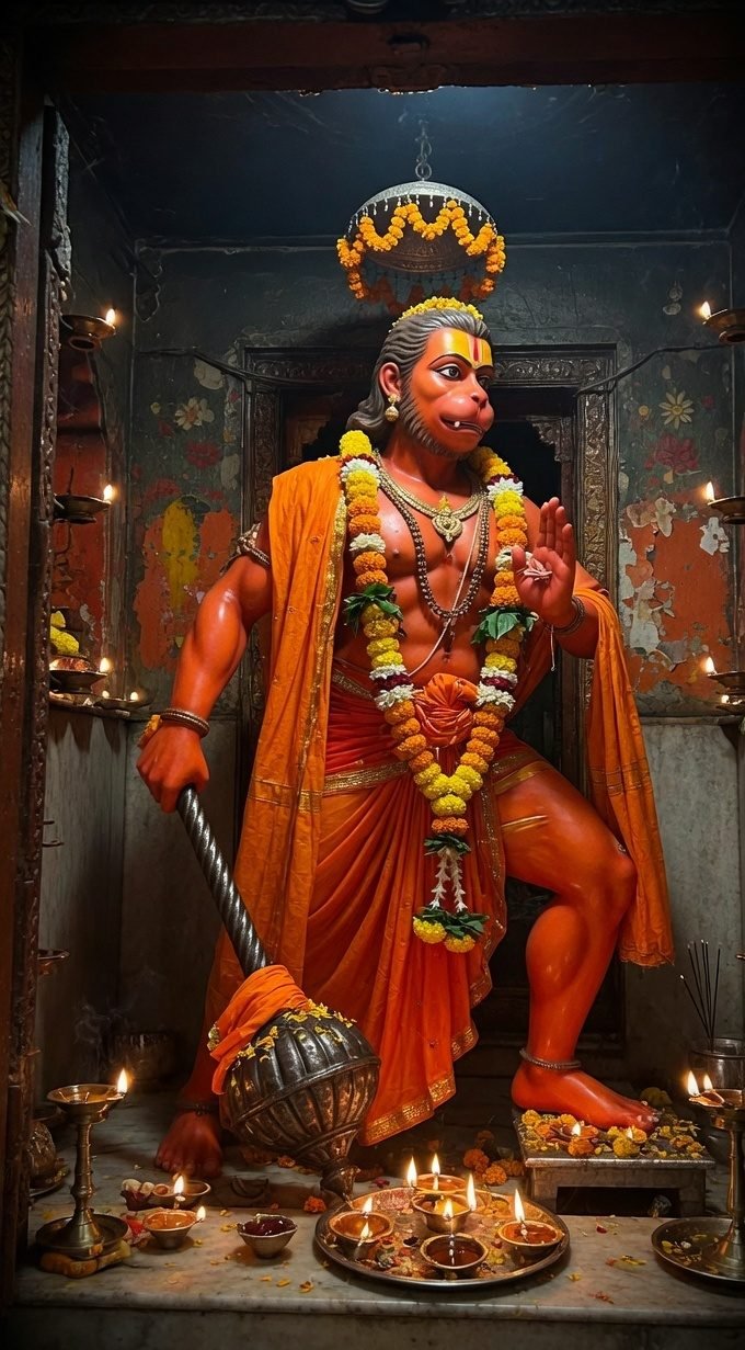 Lord Hanuman temple murti